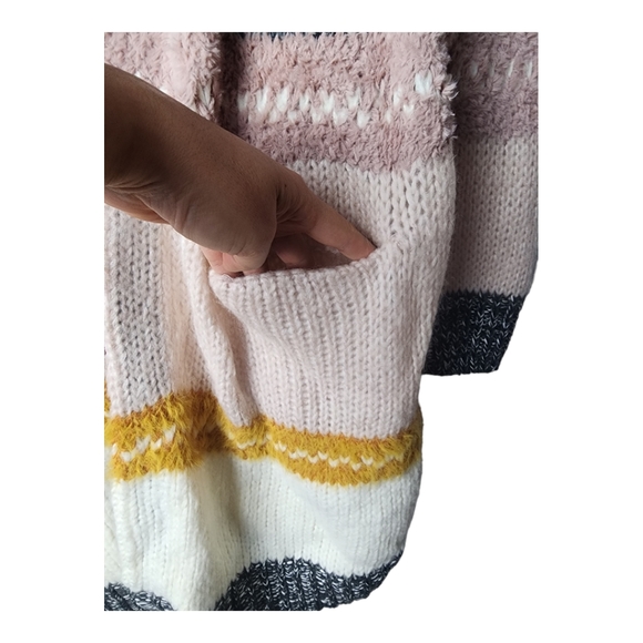 CASLON Sweater/Cardigan Stp Size XS, Ivory-Black Multi Cn422434MI - Picture 4 of 10